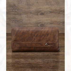 New Men Letter Graphic Long Wallet 185